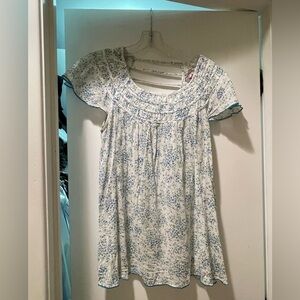 2008 Free People Floral Short Sleeve Blouse